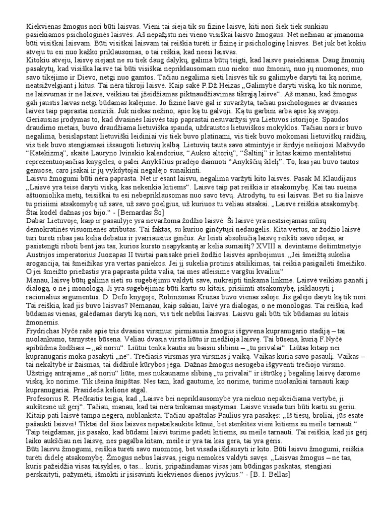 Ka Reiskia Buti Laisvu Zmogumi (Speros LT) PDF