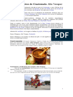 Gastronomia Costumbres Tradiciones de Los DEPARTAMENTOS de GUATEMALA
