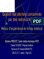 Gestion Dechets Contamines Par Radionucleides Rex