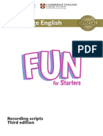 Fun For Starters 3rd Edition Recording Scripts