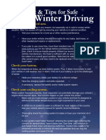 Safe Winter Driving Checklist