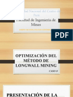 Optimización Del Método de Longwall Mining