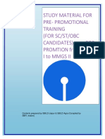 Study Material For Pre Promtional Training From JMGS I To MMGS II PY 2023-24