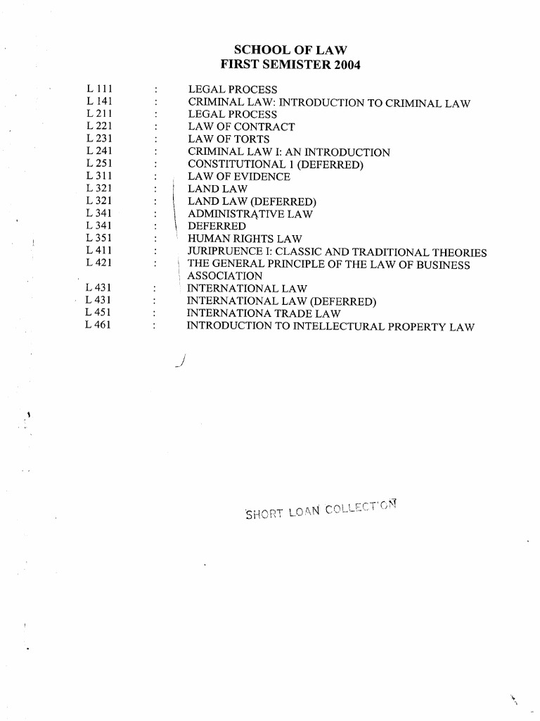 Law Exam Paper 20040001 PDF