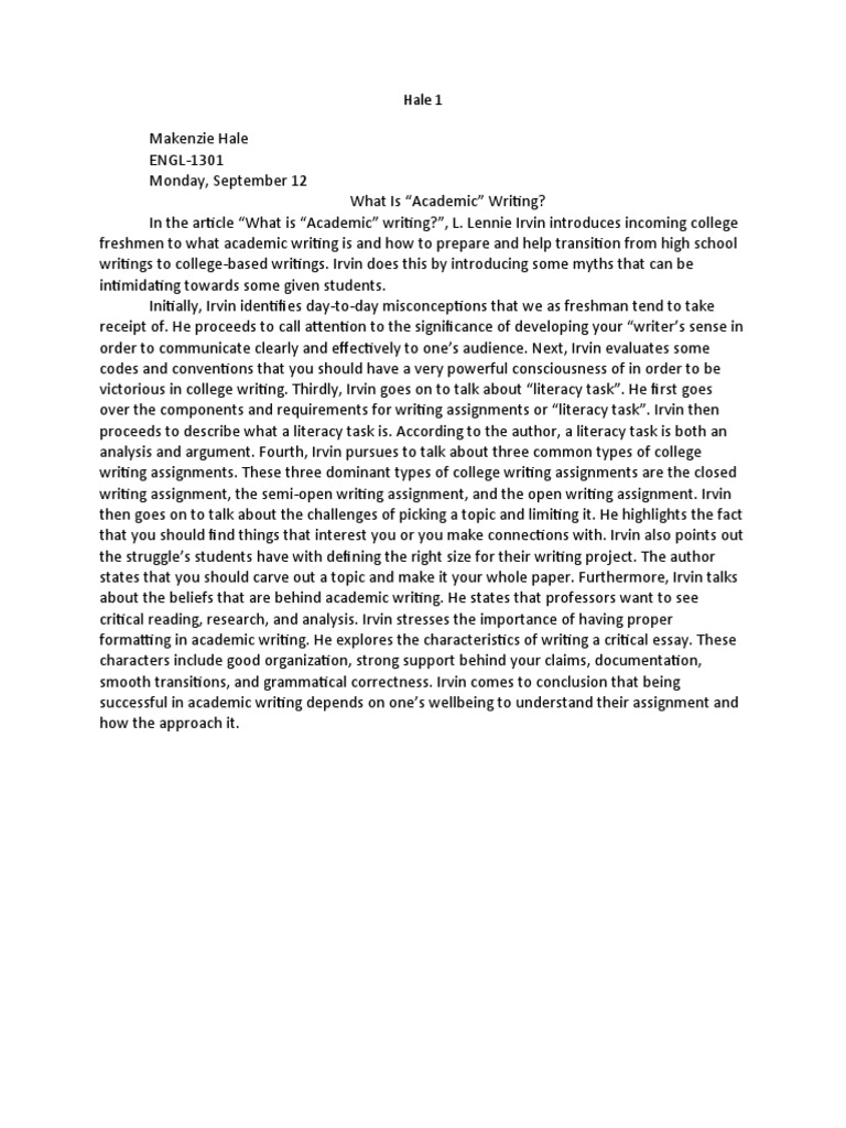 what-is-academic-writing-pdf