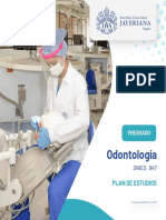 Plan de Estudios Carrera de Odontología Septiembre 2022