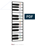 Piano Keys (C, D, E, F, G, A, B - A4)
