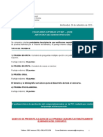 1397 - Tipos de Prueba y Fecha de La Primera