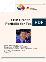 LDM Practicum Portfolio for Teachers Highlights Assessment Tools
