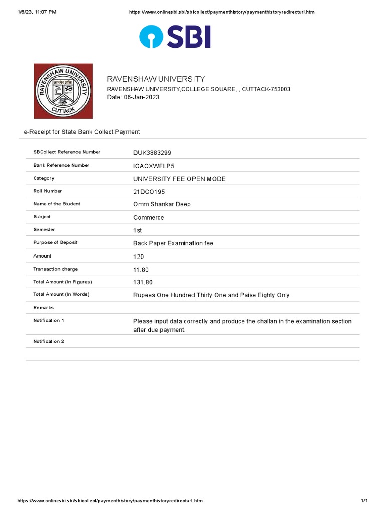 Ravenshaw University, College Square,, Cuttack753003 PDF