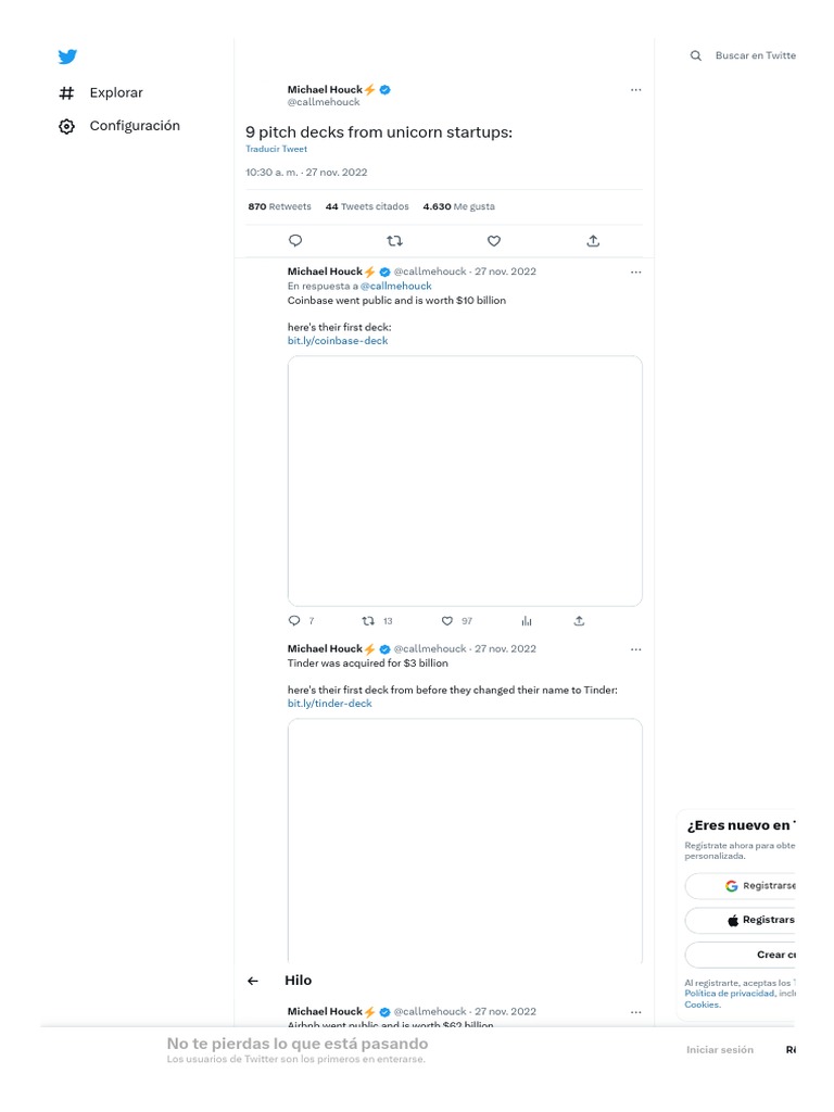 9 Pitch Decks From Unicorn Startups Explorar Configuración PDF
