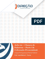 3 - Domínio Da Estrutura Morfossintática Do Período. Emprego Das Classes de Palavras. Colocação Dos Pronomes Átonos.