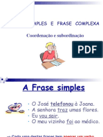 Frases Simples e Complexas