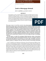 The Journal of Finance - 2015 - CAMPBELL - A Model of Mortgage Default