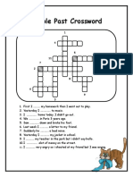 Simple Past Crossword - 18714