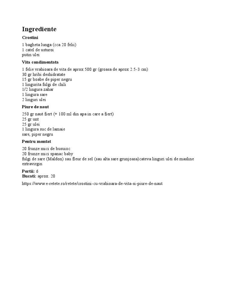 Retete | PDF