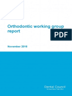 Orthodontic Working Group Report