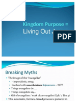 Kingdom Purpose = Living Out Jesus