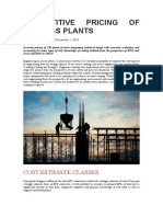 Competitive Pricing of Process Plants