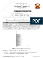 2022 2023 TD Serie 1 Echanges de Chaleur M2S3 Energie M1S1 ATDG ENSP