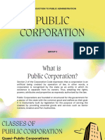 Introduction to Public Administration and Corporations