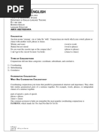 PDF - Tute 09 - Conjunctions (Coordinating Conjunctions)