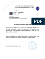 Certificado Estudios Carlos Rijo UASD CURE