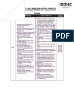 Guia de Contenidos para El Examen Censal de Valoracion de Aprendizajes Sexto Grado de Primaria