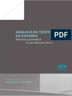 Marimón, Carmen - Análisis de textos en español teoría y práctica