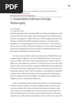 Embedded Software Design Philosophy - Embedded Software Design - A Practical Approach To Architecture, Processes, and Coding Techniques