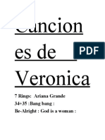Canciones de Veronica