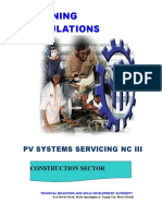 TR - PV System Servicing NC III