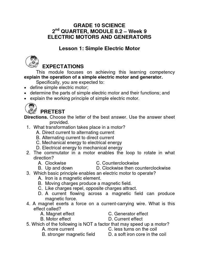 Module+8 2 | PDF | Electric Generator | Electromagnetic Induction