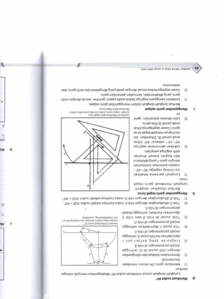 Membuat Sudut 90 Derajat | PDF