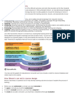 Bloom's Taxonomy