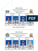 Surat Suara Pemilihan Ketua Dan Wakil Ketua Osis-1