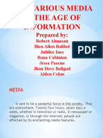 GR 1THE VARIOUS MEDIA IN THE AGE OF INFORMATION (Group 1)