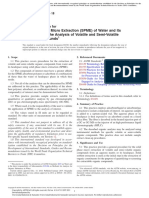 The Solid Phase Micro Extraction (SPME) of Water and Its Headspace For The Analysis of Volatile and Semi-Volatile Organic Compounds