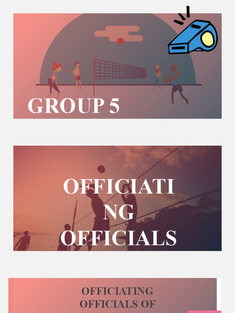 Officiating Officials of Volleyball 034455 PDF Referee Volleyball