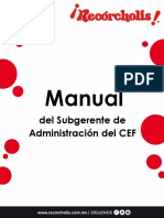 Manual Del Subgerente de Administración