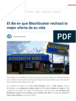 El Día en Que Blockbuster Rechazó La Mejor Oferta de Su Vida