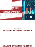 Module 5.2 - 5.3 Measure of Central Tendency and Dispersion