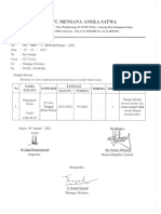 Hasil Uji Sampel MnO PT Mensana Aneka Satwa