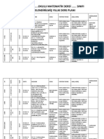 Matematik Unitelendirilmis Yillik Plan 2