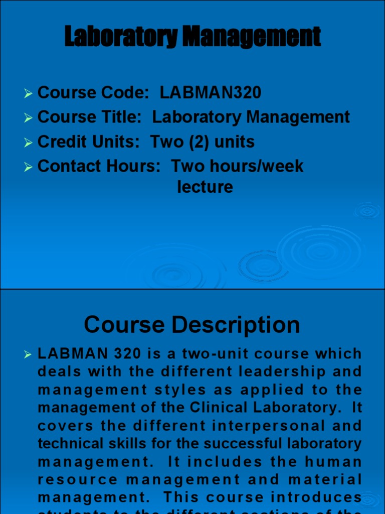 Managing the Modern Clinical Laboratory Leadership, Personnel, and
