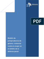 Causas de Violencia de Genero Desde La Defensa