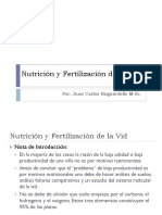 Nutrición y fertilización de la vid