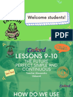 Advanced Lesson 9-10 - Future Perfect Simple & Continuous