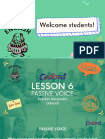 Advanced Lesson 6 - Passive Voice