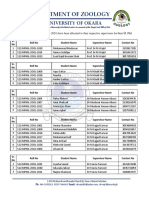 Supervisor Allocations (S2022) ..